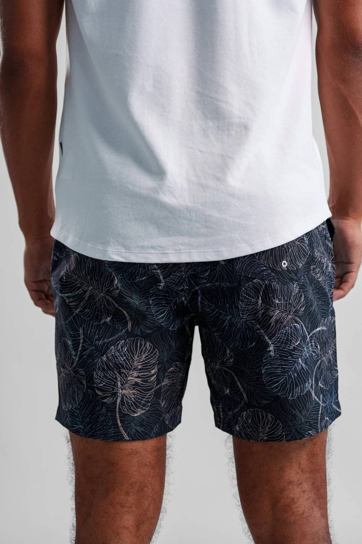 Stone Rose - Helios Stretch Jungle Monstera Swim Short