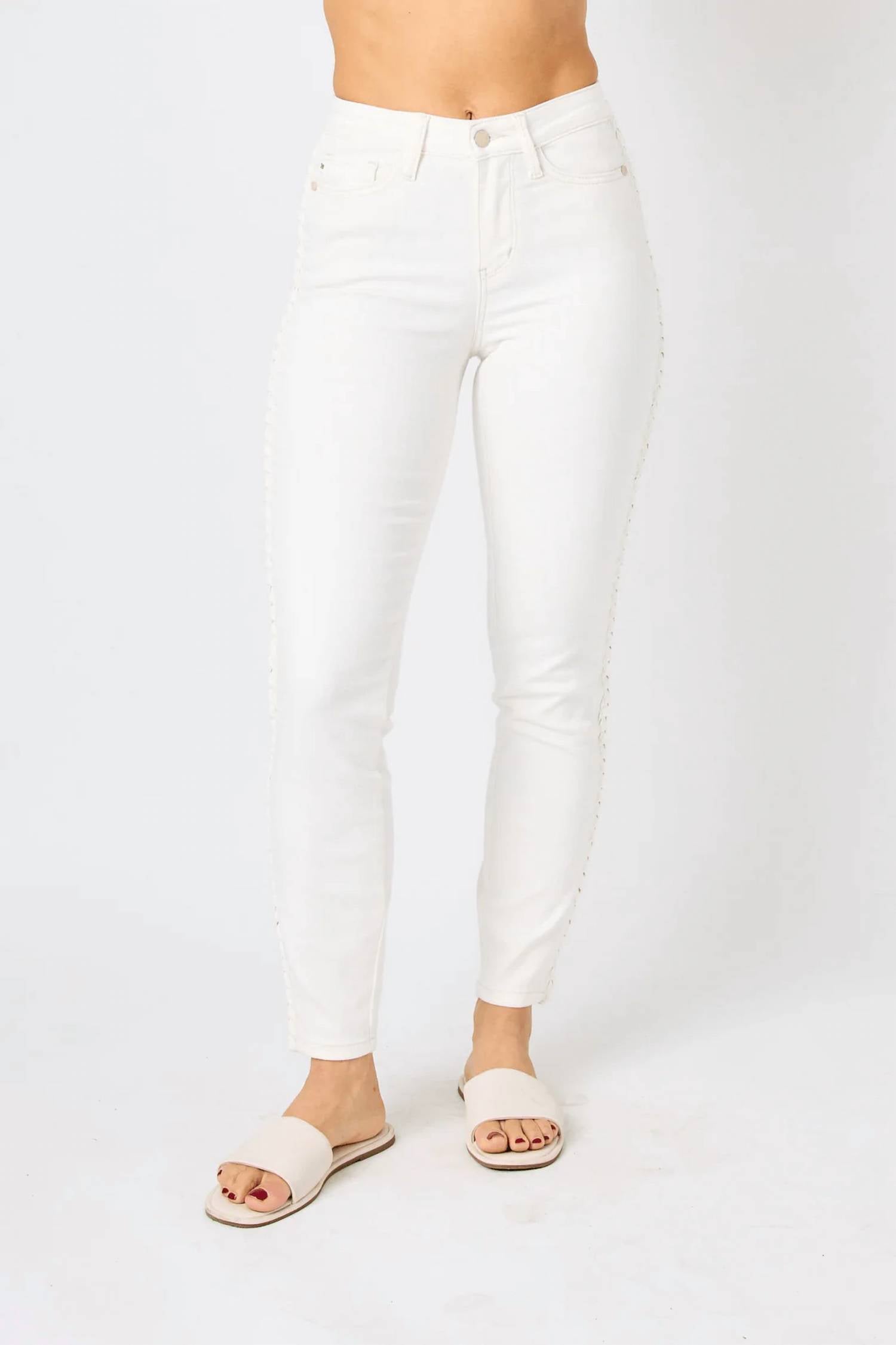 Judy Blue - High Expectations Braided Jeans