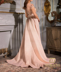 Terani Couture - Sophisticated Formal Mother Of The Bride Short Jacquard Dress