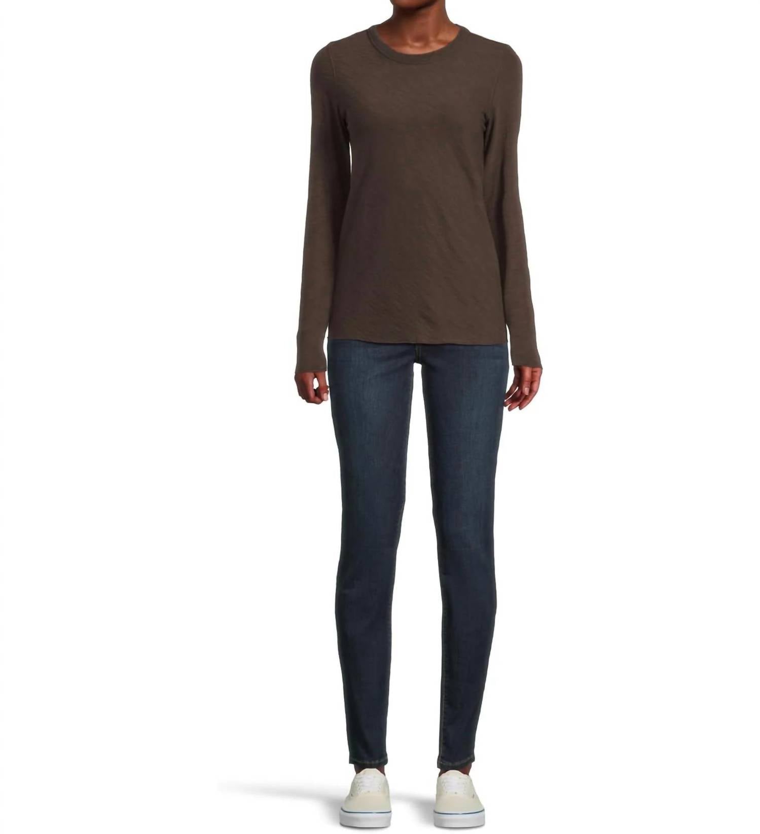 Lilla P - Long Sleeve Bias Crewneck Tee
