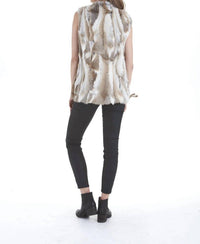 Savannah Genuine Real Rabbit Fur Vest