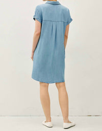 Be Cool - Denim Button Down Tencel Dress