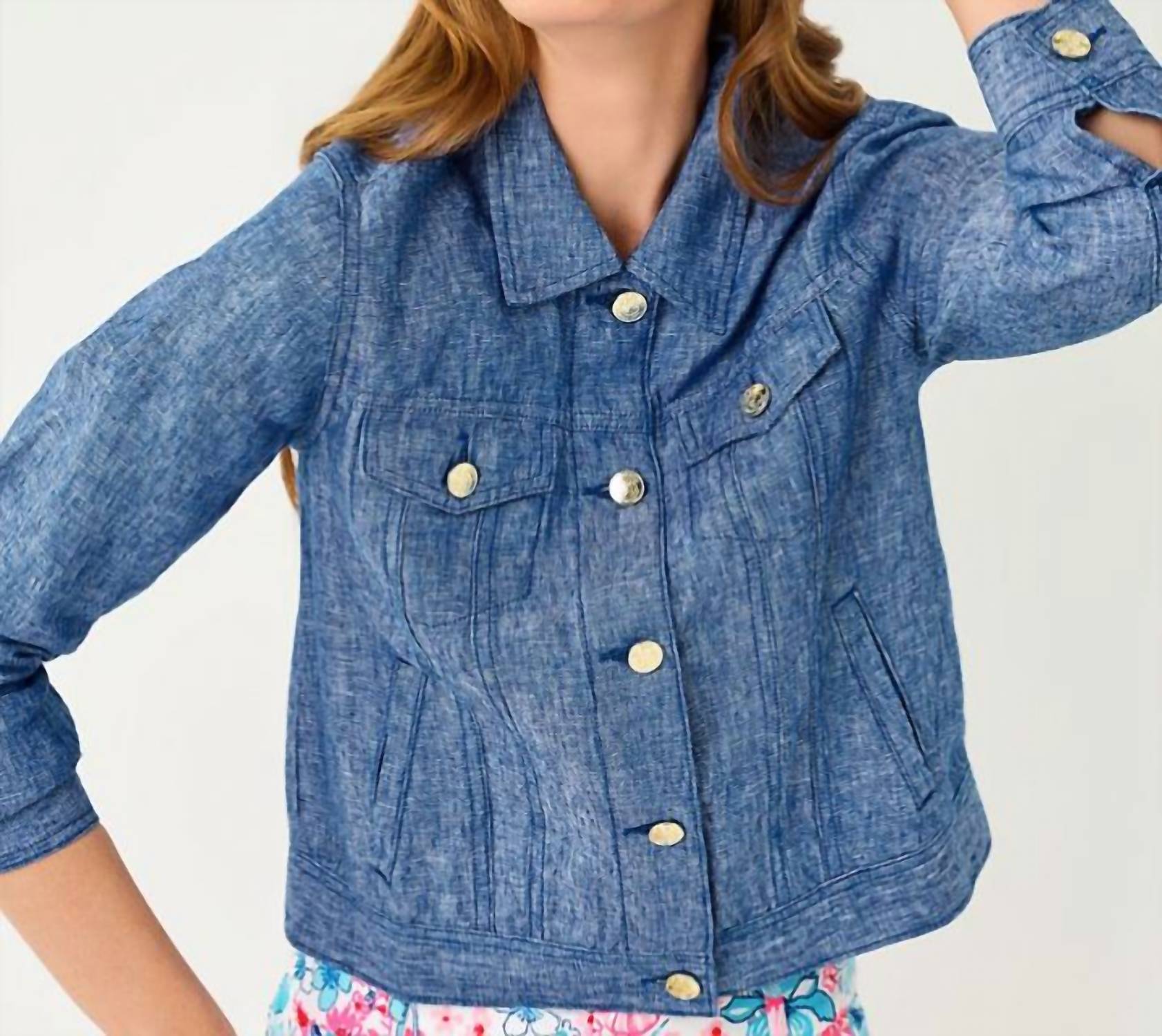 Lilly Pulitzer - Seaspray Linen Jacket