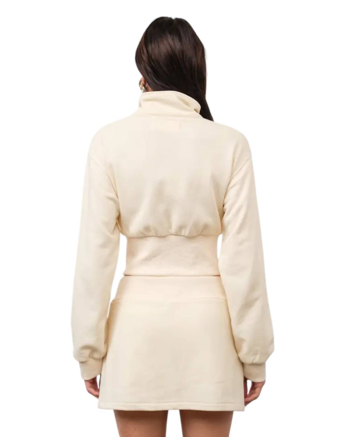 Loucia - Alicia Cropped 2-Way Zip Up Jacket