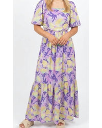 Yellow Lovebirds - Eloise Maxi Dress
