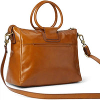 HOBO Women's Sheila Bucket Bag in golden brown - women's bag - detail view