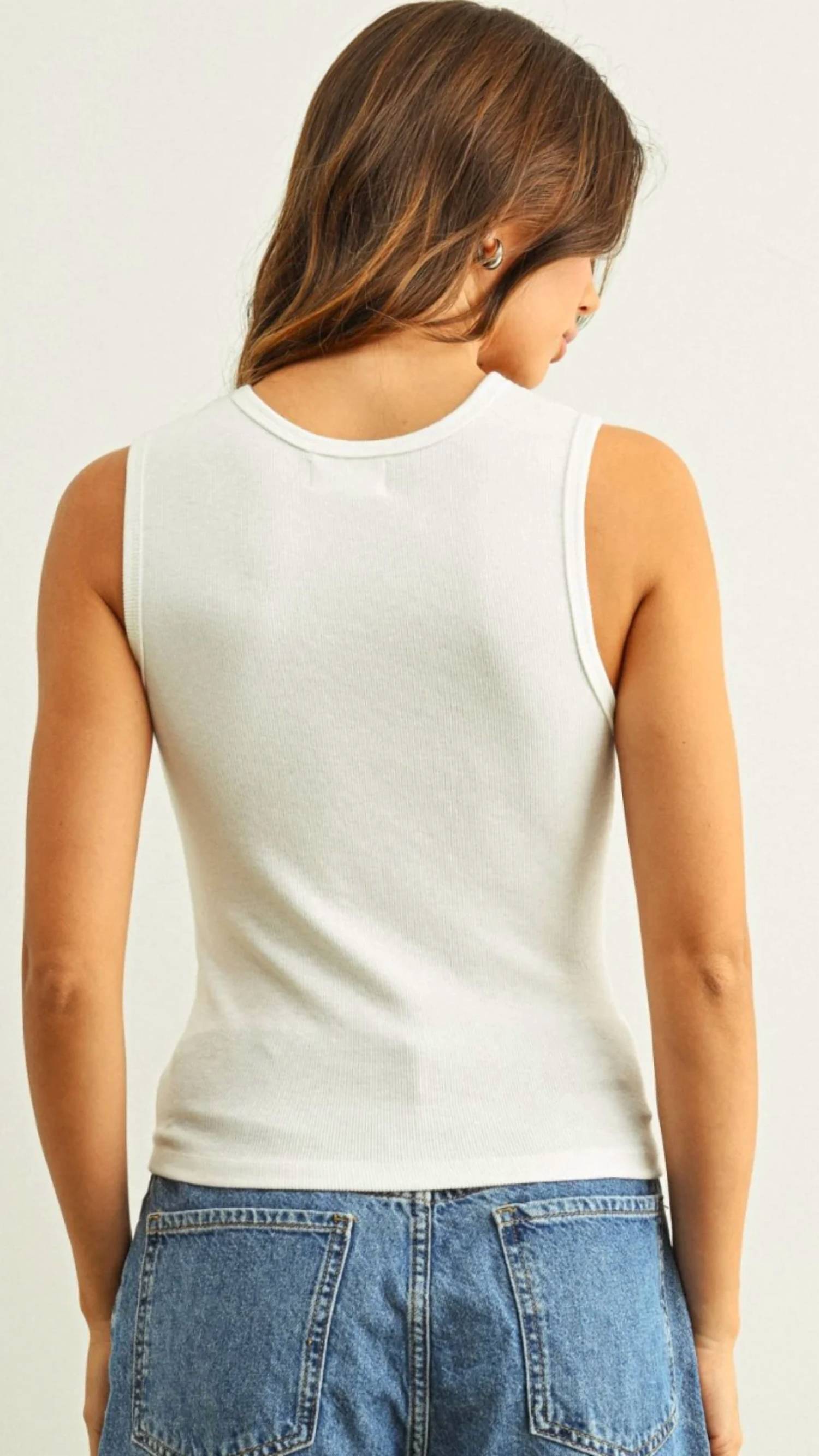 Miou Muse - Essential Ribbed Tank