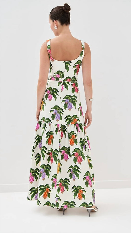 Borgo De Nor - White Printed Dani Maxi Dress
