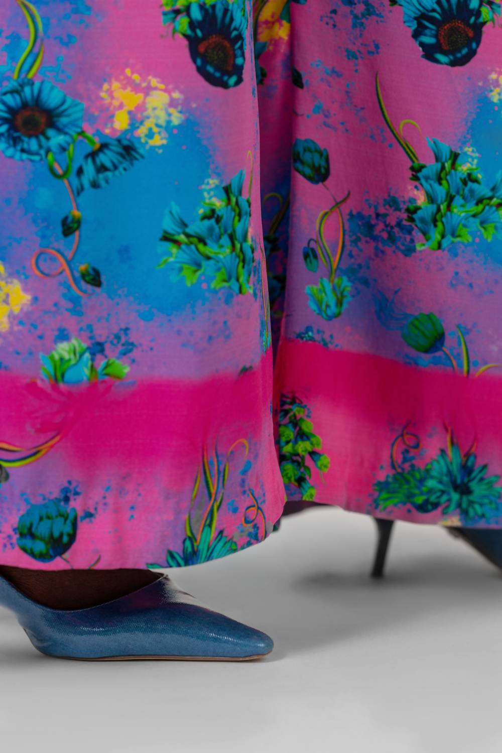 La Fuori - FLORAL PURPLE PANTS