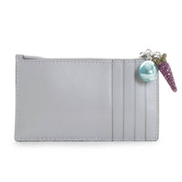 Tory Burch - Women's Kira Diamond Quilt Charm Zip Card Case