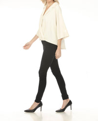 Joseph Ribkoff - Surplice Blouson 3/4 Sleeve Top