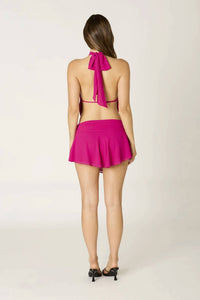 Cotton Candy La - Asymmetrical Mini Skirt