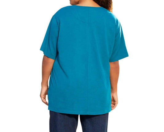 On The Plus Side - Cotton Short Sleeve Tee - Plus