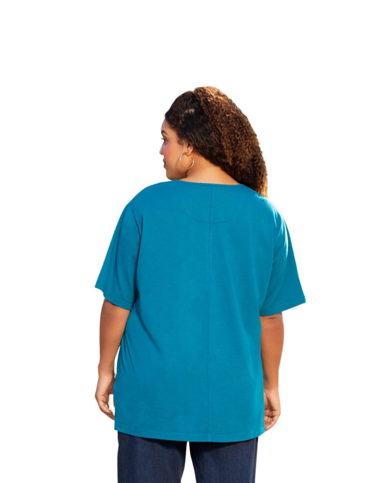 On The Plus Side - Cotton Short Sleeve Tee - Plus