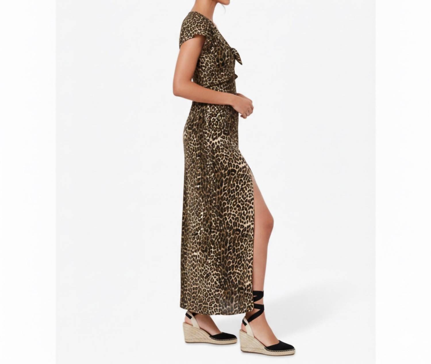 Oasis - Tiger Print Slit Maxi Dress