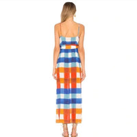 Mara Hoffman - Wrap-effect Plaid Checked Tencel Maxi Dress