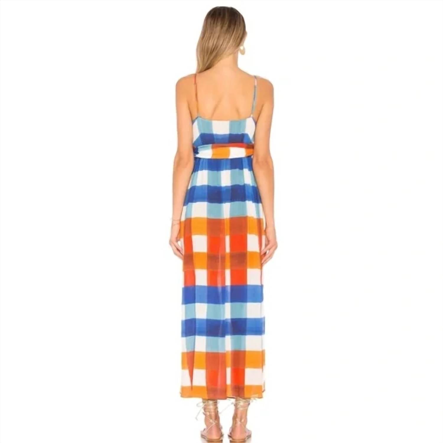 Mara Hoffman - Wrap-effect Plaid Checked Tencel Maxi Dress
