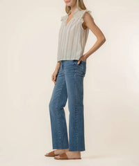 Kut From The Kloth - Ronda Ruffle Neck Top
