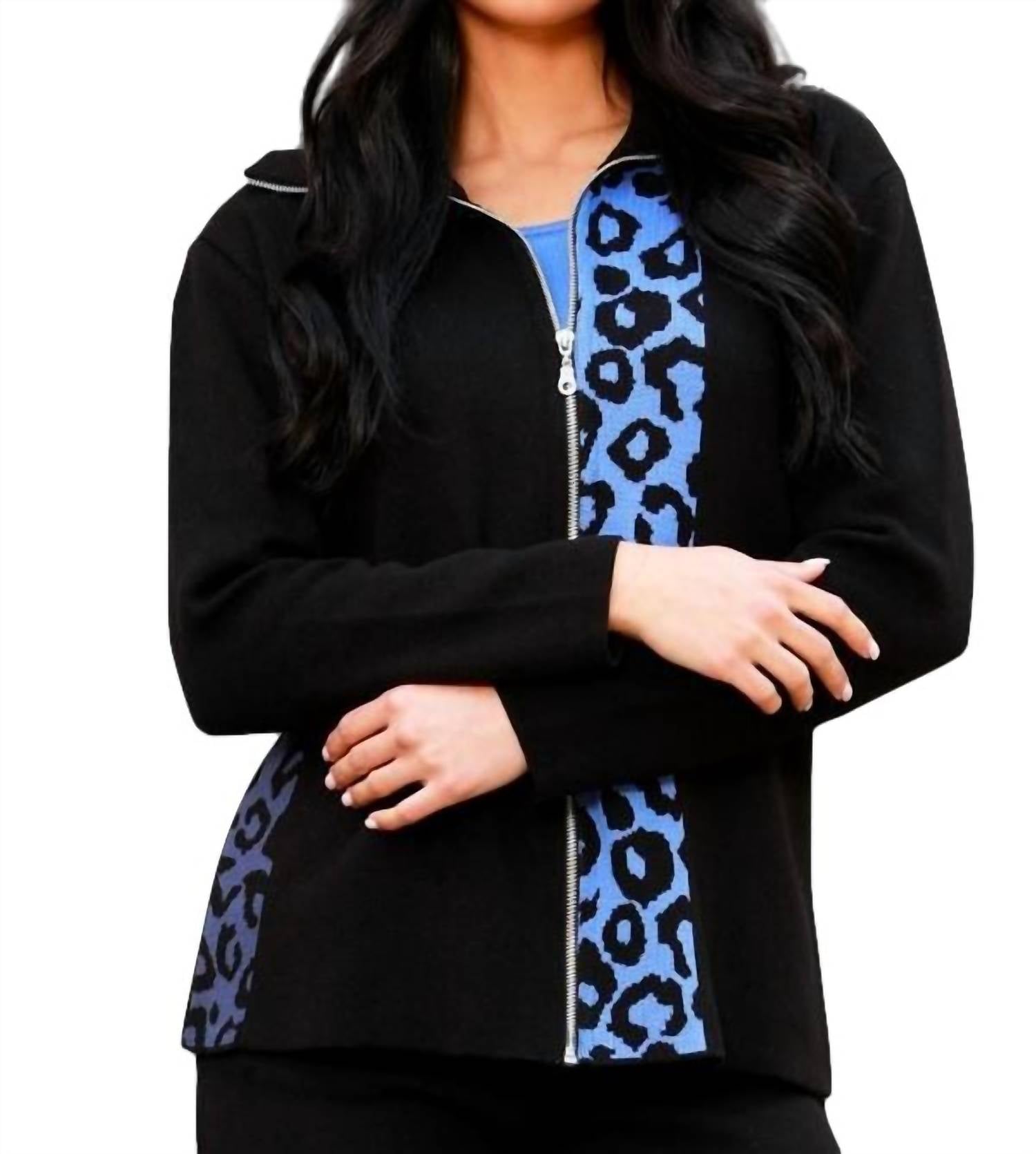 Leopard Zip Cardigan