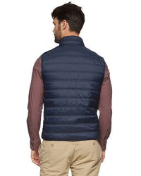 Flags & Anthem Worthington Performance Puffer Vest in navy - men's jacket - detail view