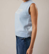 Sunday Edition - Salty Sleeveless Knit Sweater Vest