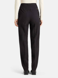 SCOTCH & SODA Robyn Tuxedo Pant in evening black - women's pants - detail view