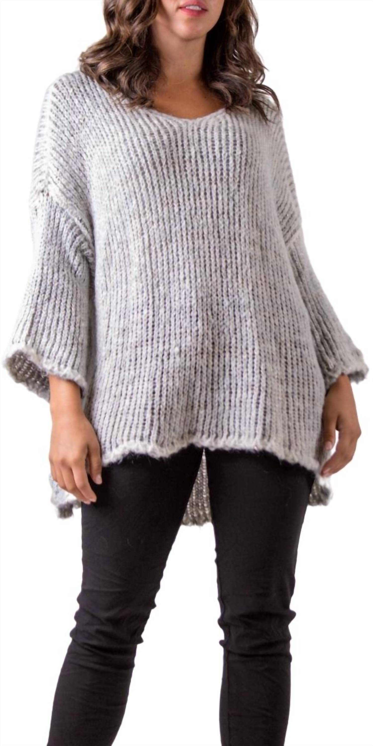 Gigi Moda - Ampio Knit Scoop Neck Sweater