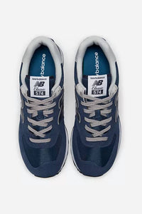 New Balance Men's 574 Core Sneakers in navy with white - men's sneaker - view 4