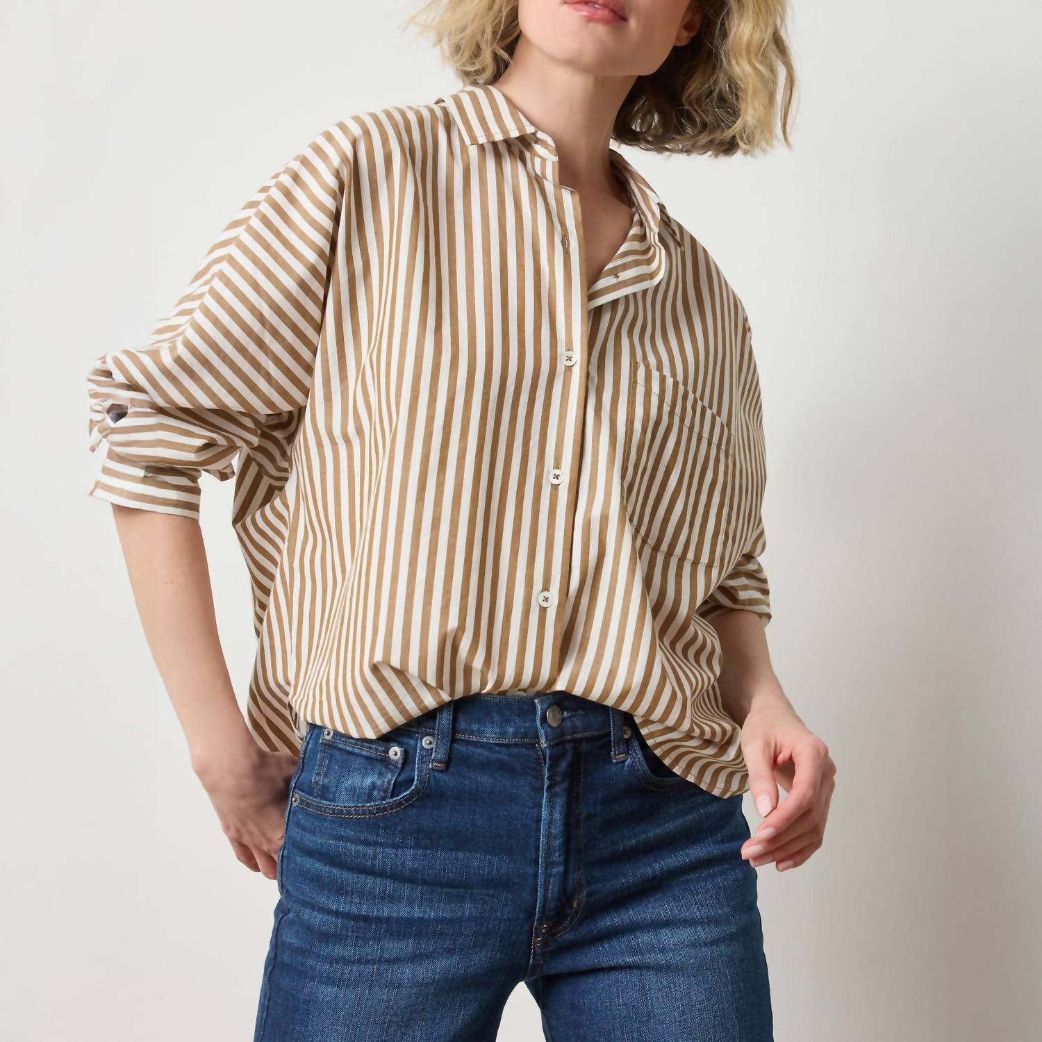 Lilla P - Women's Dolman Sleeve Button Down Shirt