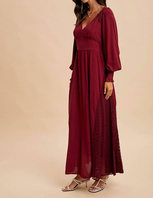 In-Loom - Midnight Lace Maxi Dress