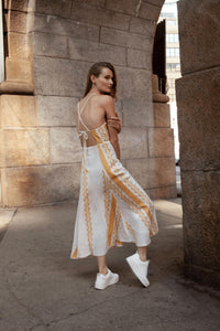 Guadalupe Design - Filomena Linen Midi Dress