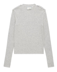 WE-AR4 Downtown Knit Sweater in ice grey - women's sweater - alternate view