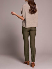 Tribal - Cap Sleeve Mock Neck Knit Top