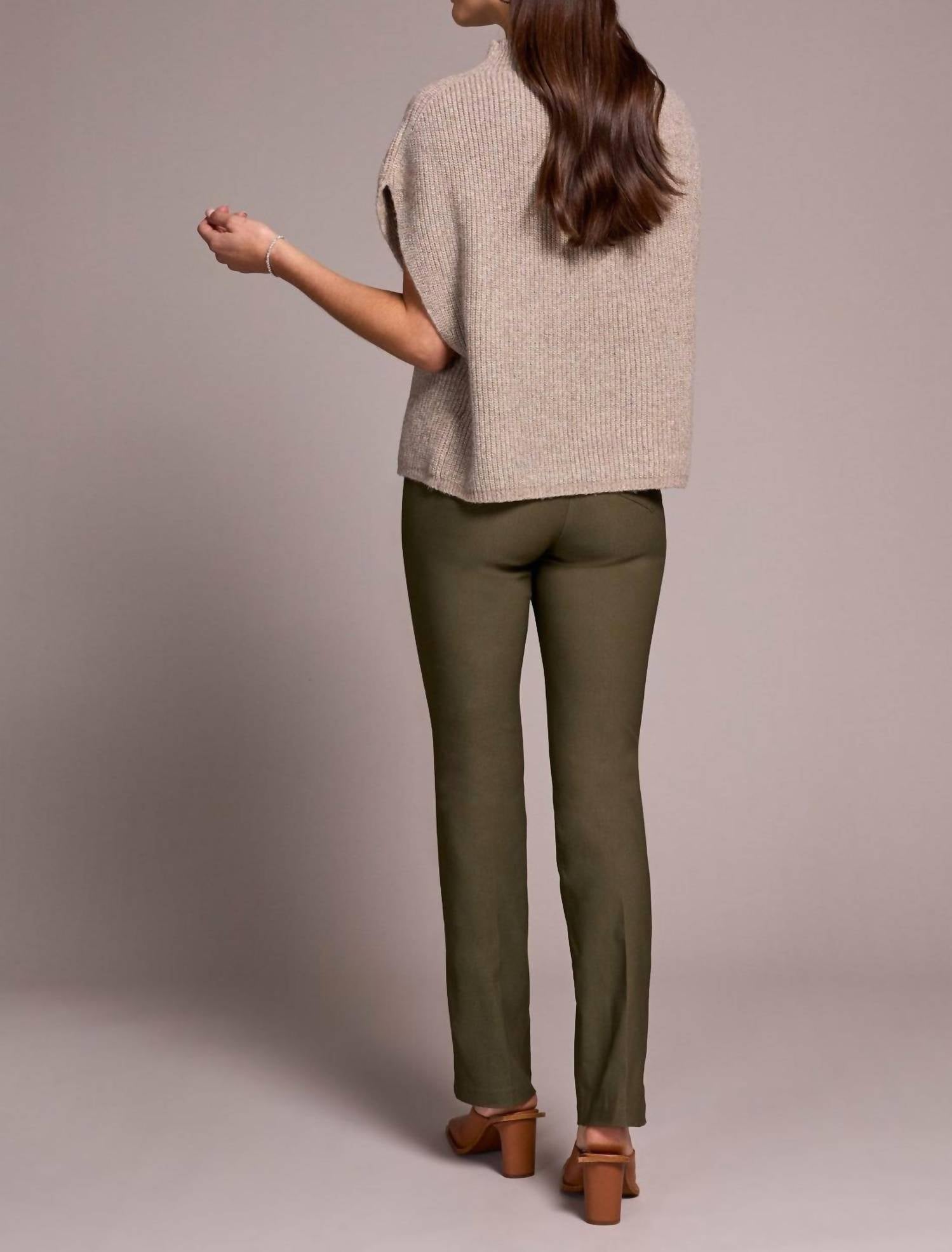 Tribal - Cap Sleeve Mock Neck Knit Top
