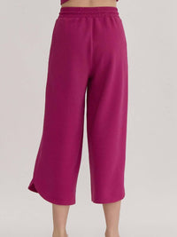Entro - Ribbed Wide Leg Pants