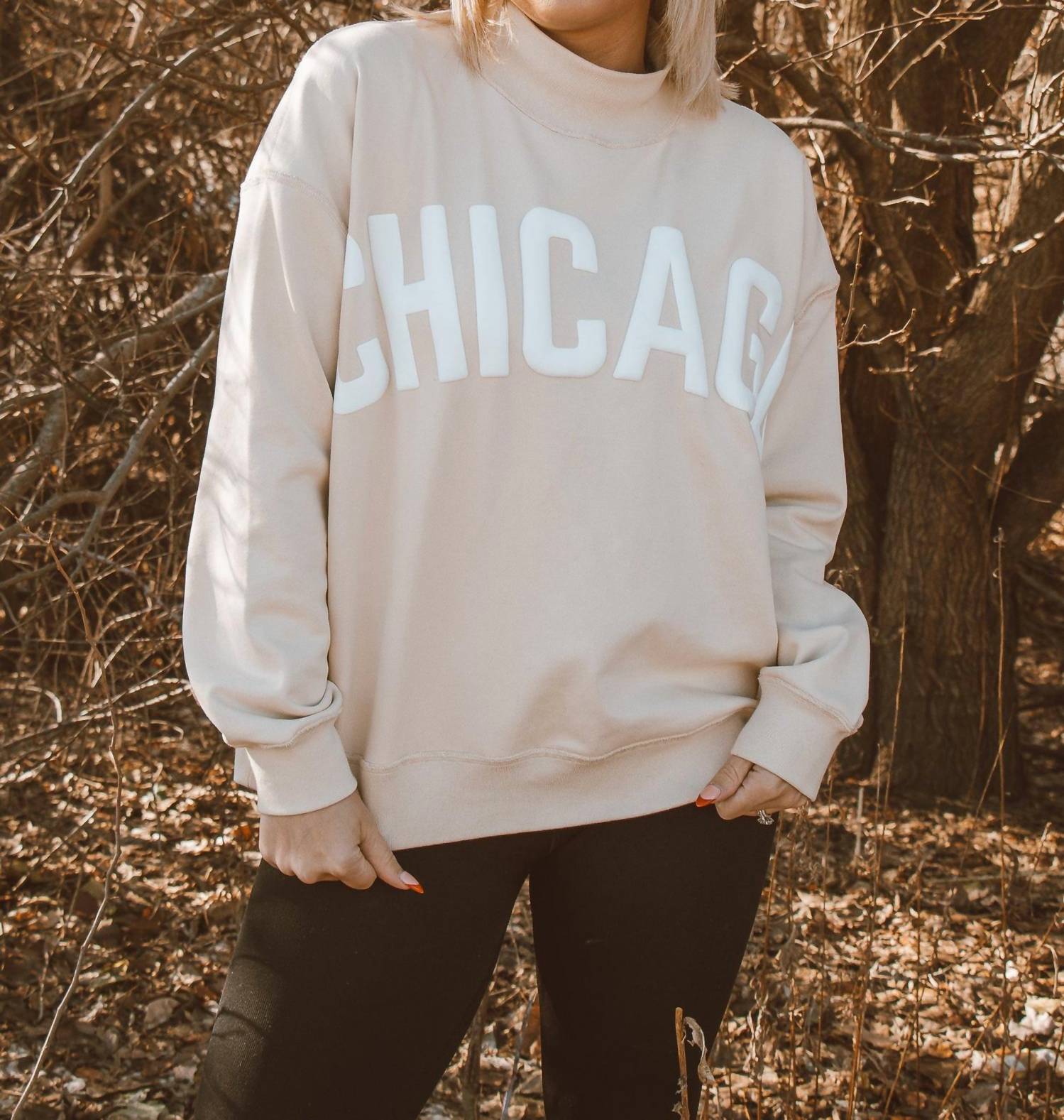Better With Bubbli - Chicago High Mock Neck Sweater