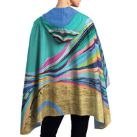 Raincaper - Ettavee Rainbow Riviera 1 Long Sleeve Poncho