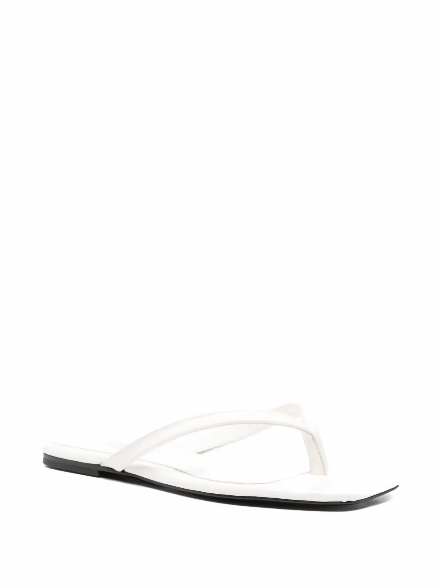 Toteme - Women's Croco-embossed Flip Flops