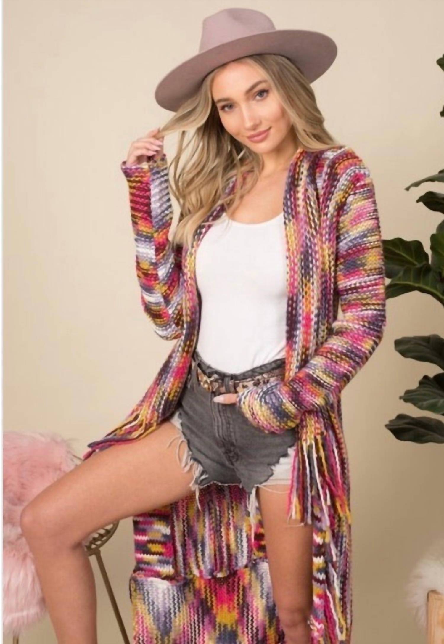 Blue Buttercup - Multi Yarn Cardigan