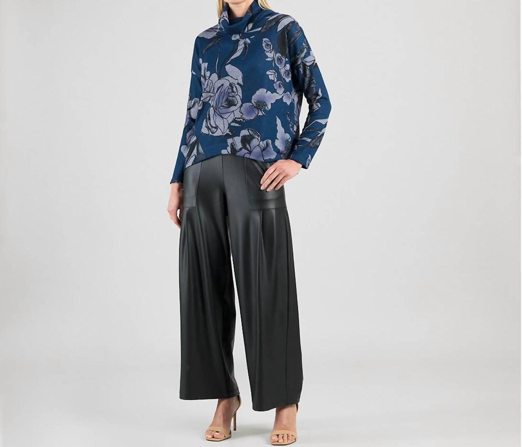Clara Sun Woo - Rose Sketch Soft Turtleneck Sweater