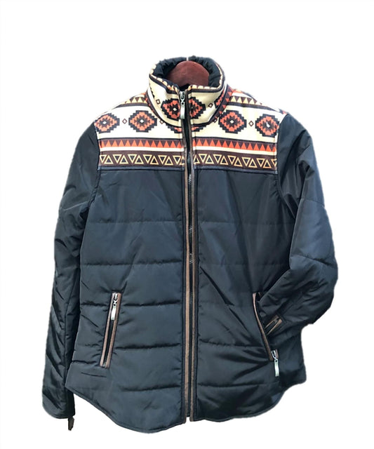 Montanaco - WOMEN'S AZTEC PRINT ZIP UP JACKET