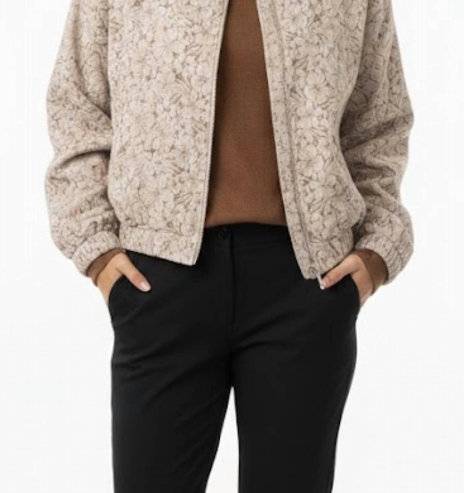 Esqualo - Flower Bomber Jacket