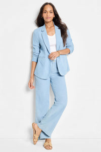 Nic + Zoe - Denim Linen Wide Leg Pant