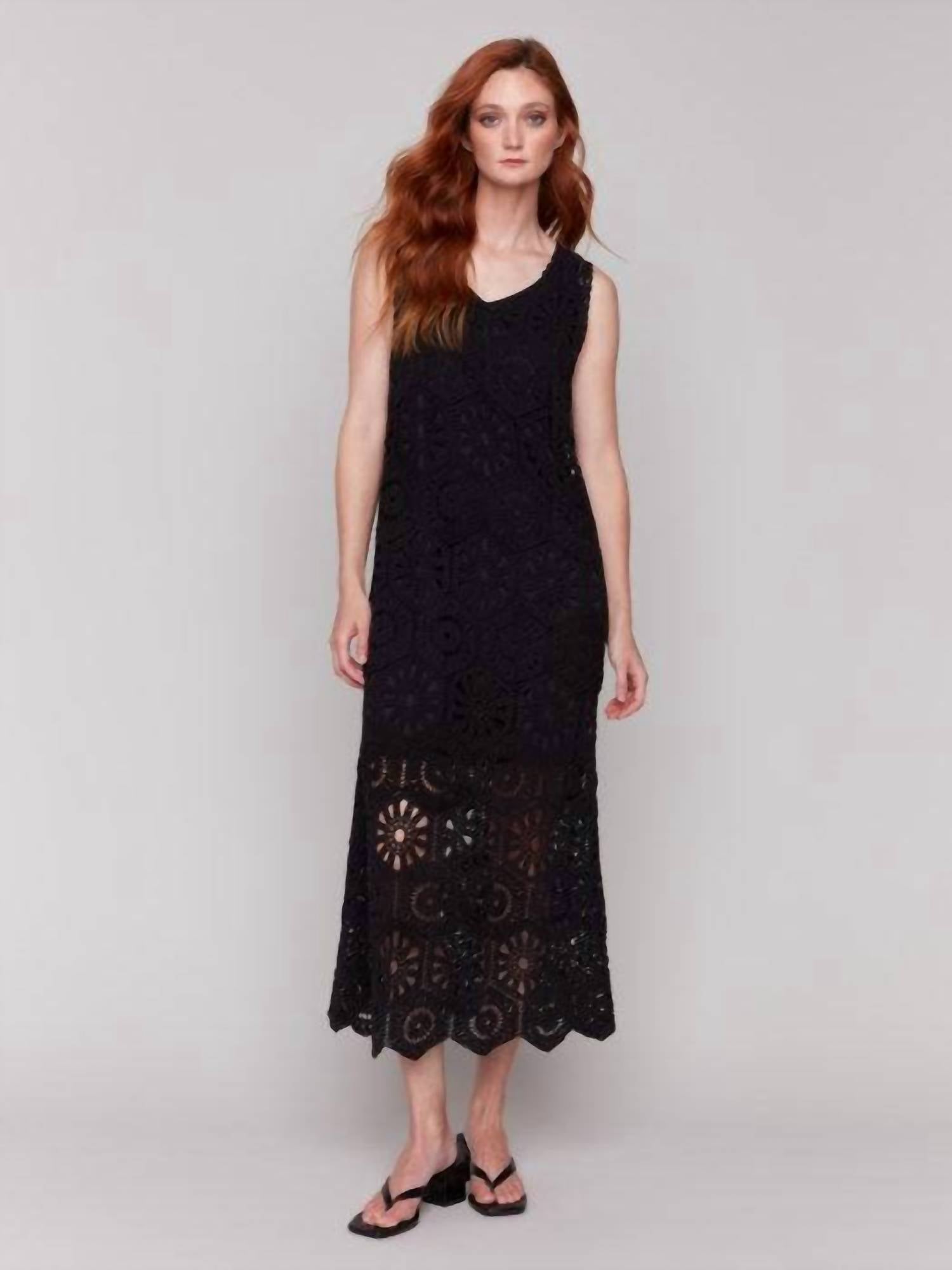 Charlie B - Crochet Sleeveless Maxi Dress