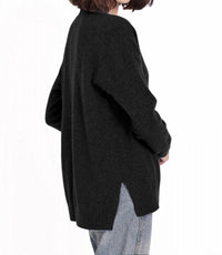 Minnie Rose - Long And Lean V Neck Top