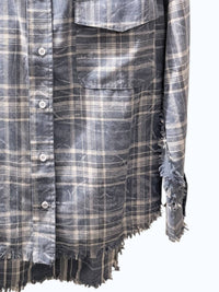 White Birch Women's Bramb Button Down Shirt in blue - women's shirt - detail view