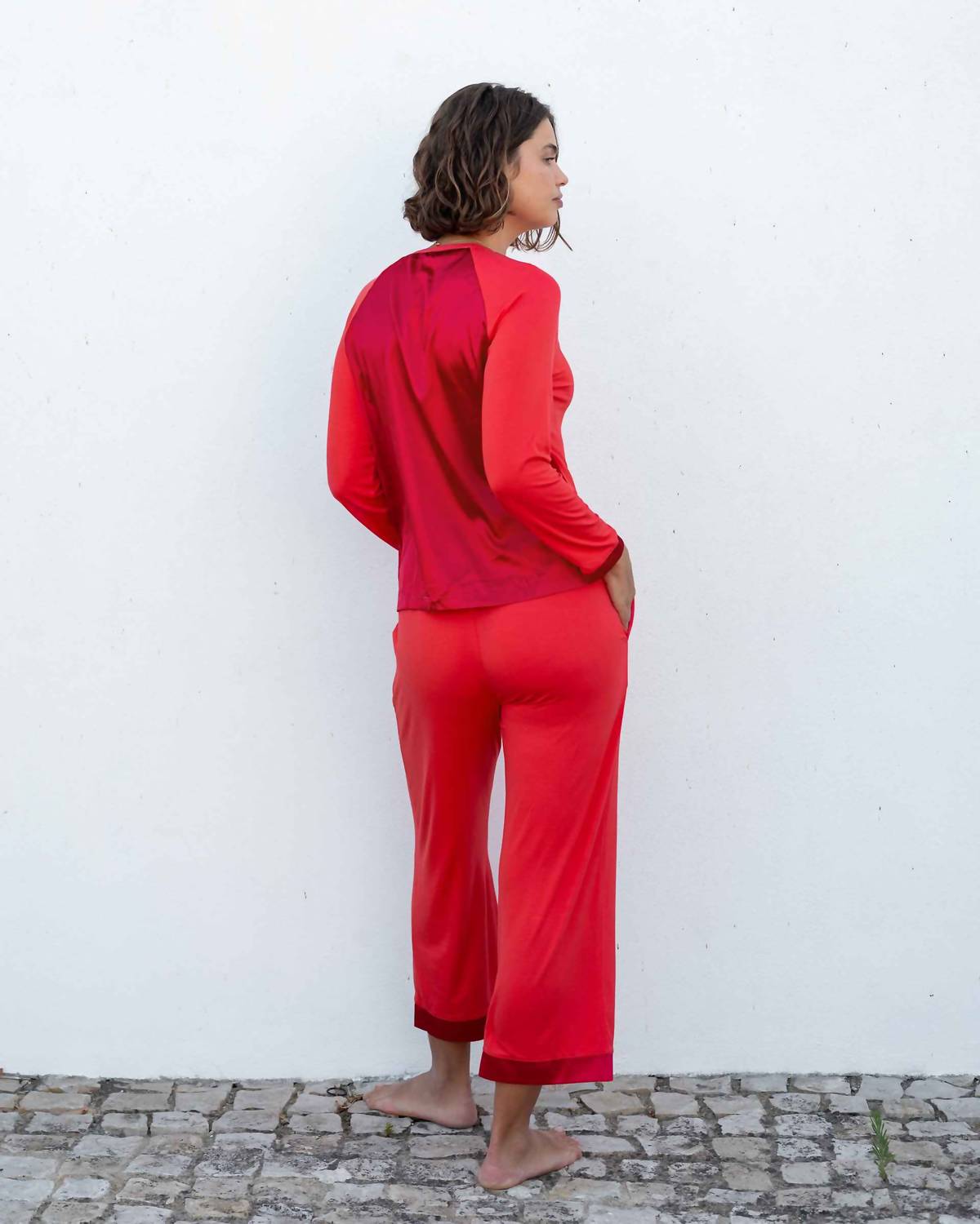 Mersea - Satin Sailor Modal Pajama Set