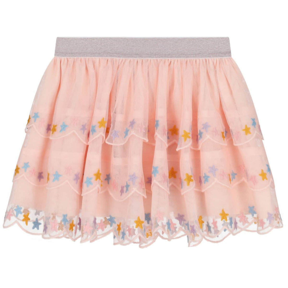 Stella Mccartney - Girl's Tulle Skirt With Star Embroidery