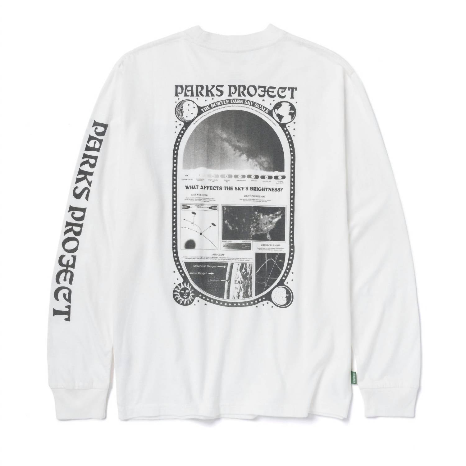 Parks Project Unisex Dark Sky Scale Long Sleeve Tee in marshmallow - women's long sleeve top - view 5