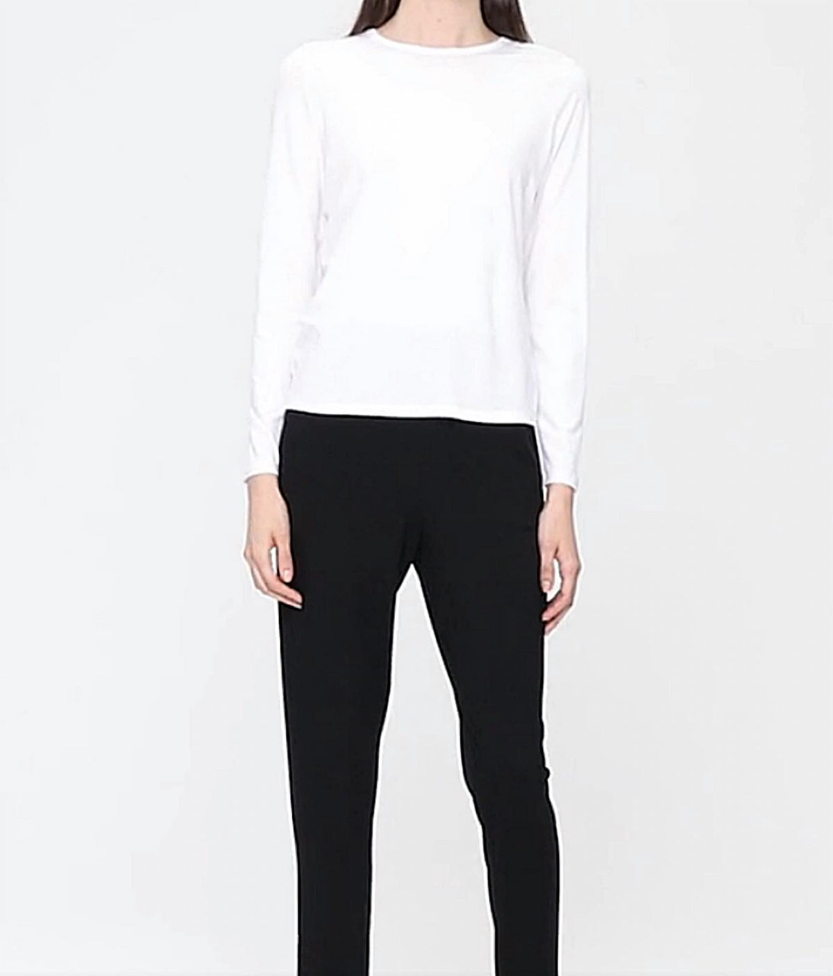 Eileen Fisher - System Lightweight Pullover Jersey Crewneck Top